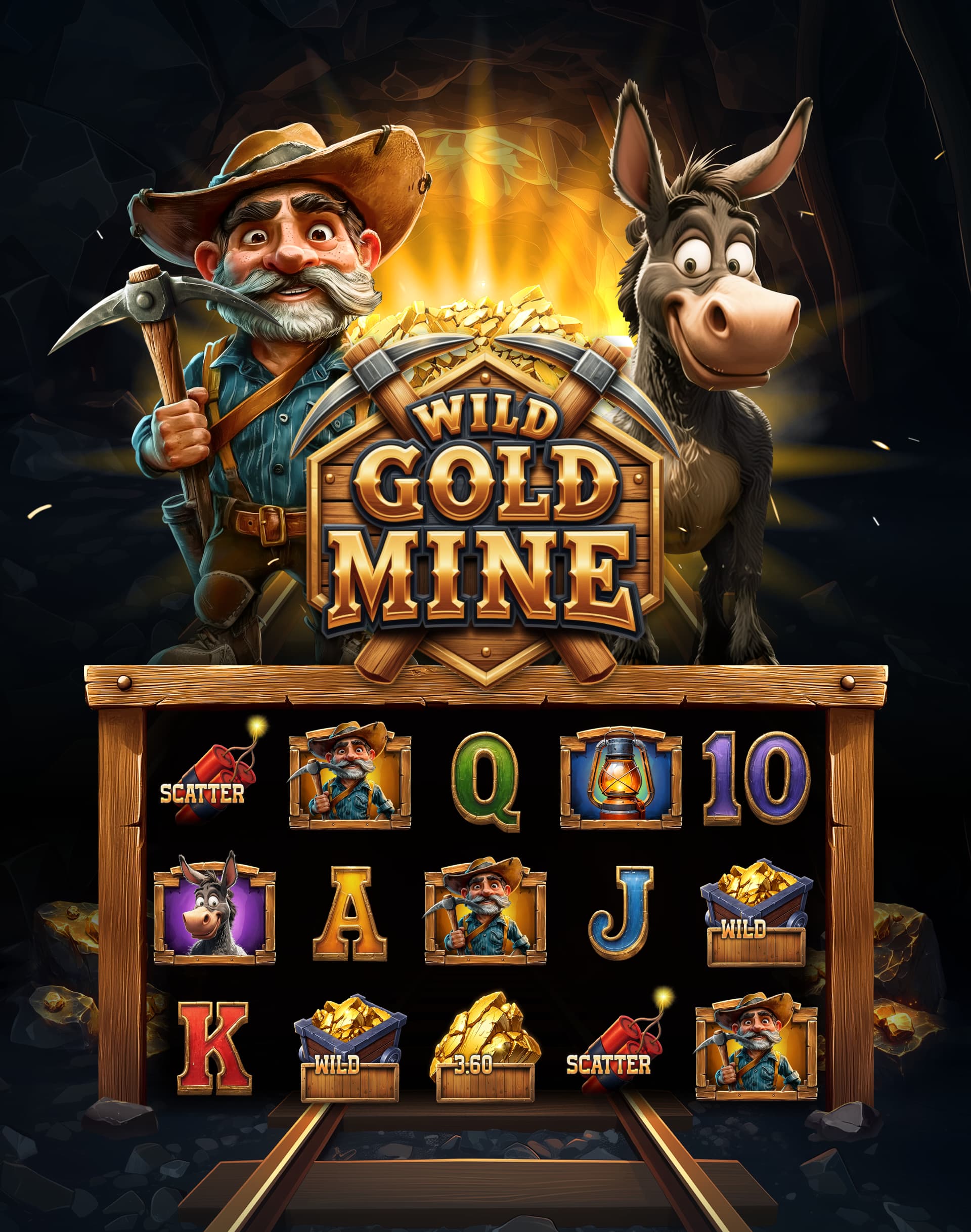 Slot Wild Gold Mine – Slot Game Concept, Graphics & Animation — section 1