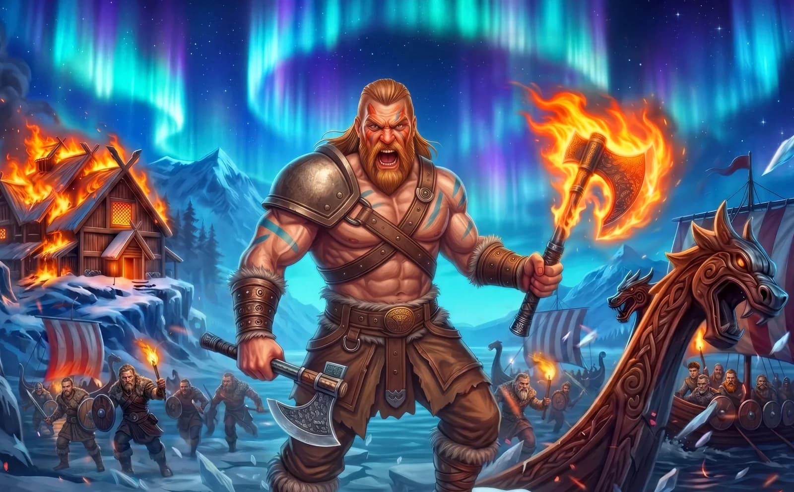 Berserker Boost – Slot Game Art, Characters & UI — section 1