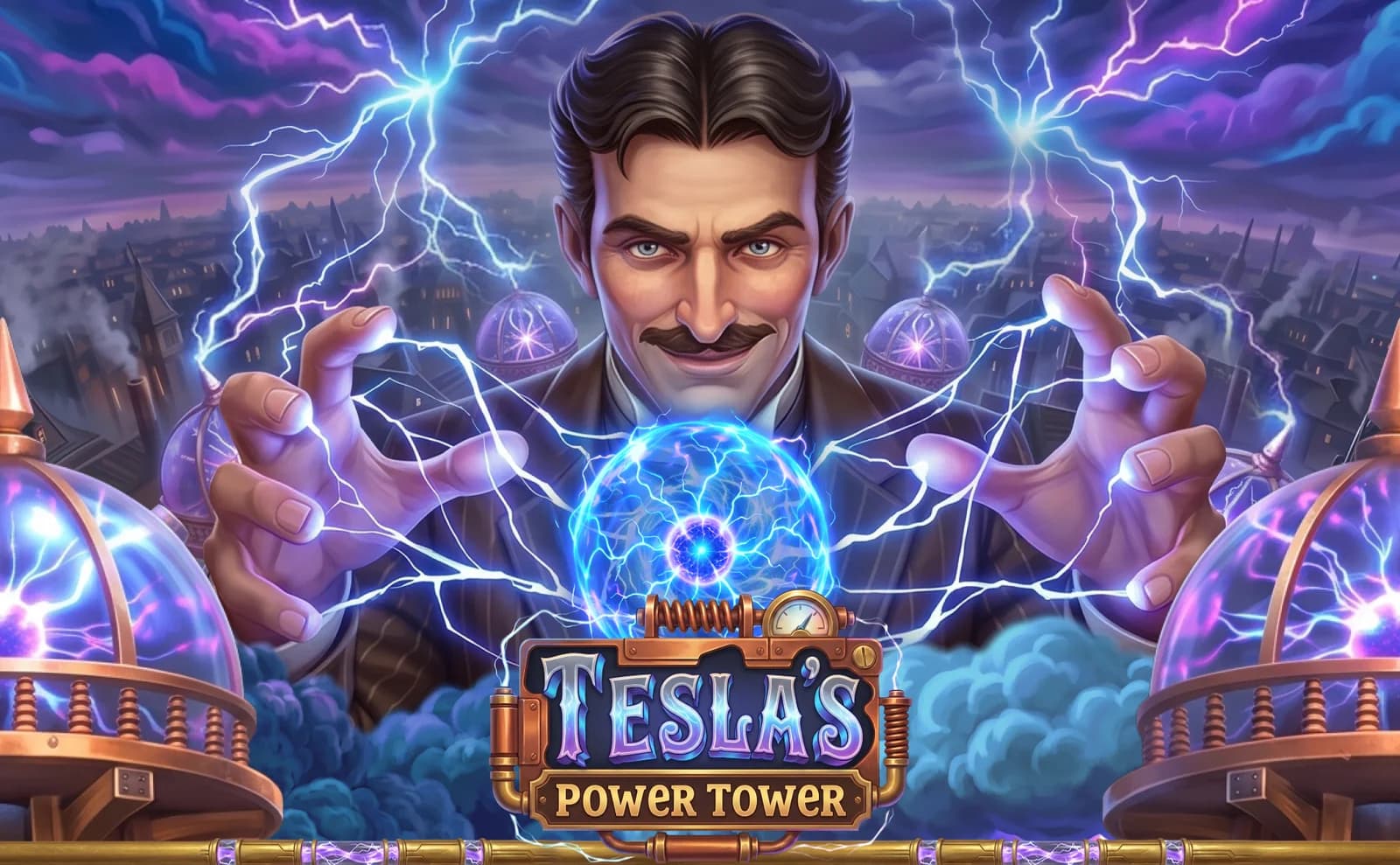 Tesla’s Power Tower – Slot Game Art, Symbols & UI — section 1