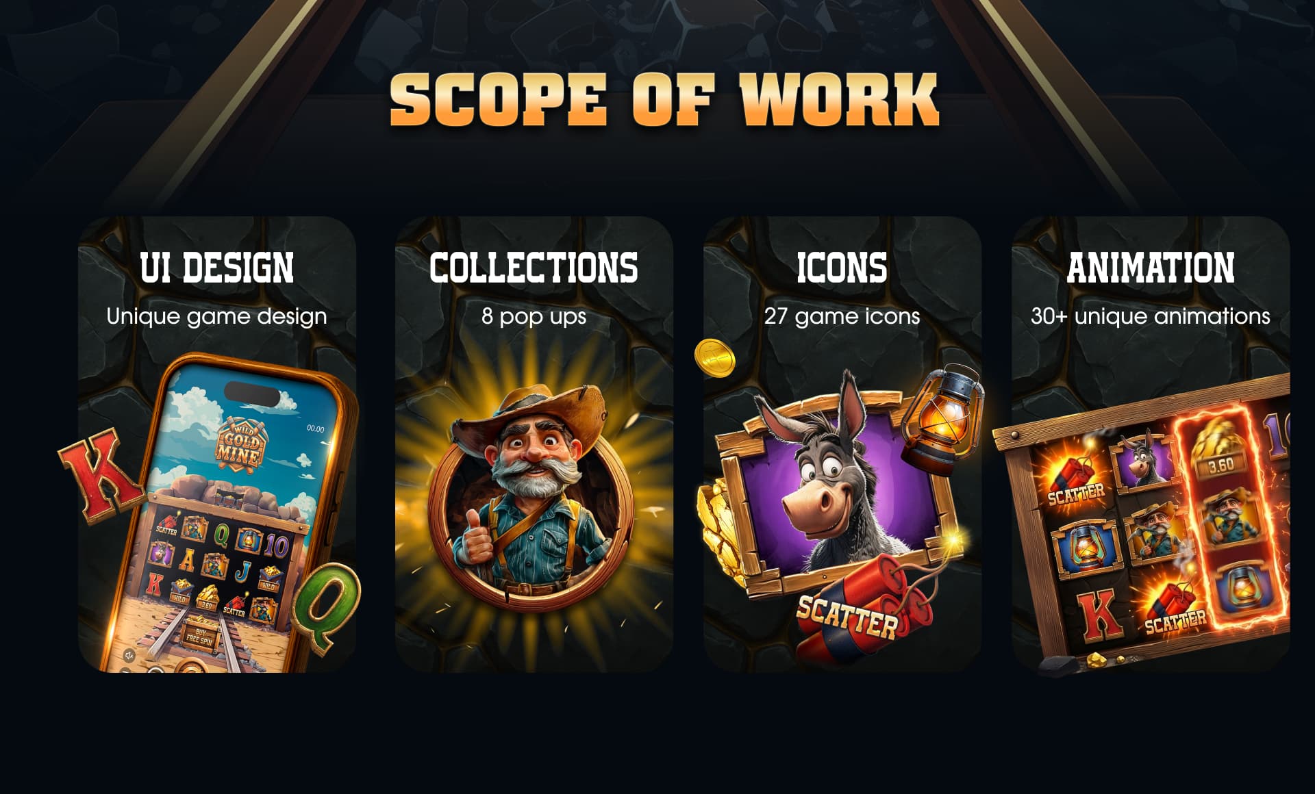 Slot Wild Gold Mine – Slot Game Concept, Graphics & Animation — section 2