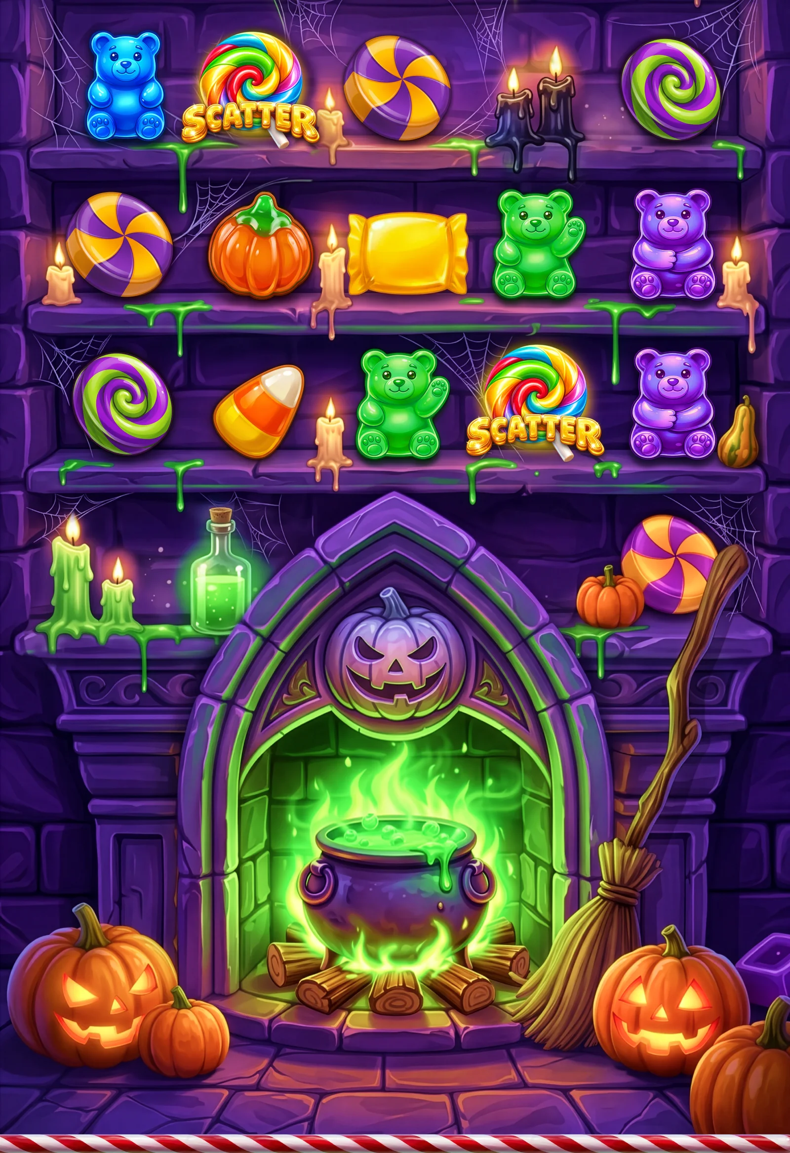 Sugar Kingdom Halloween – Slot Game Art, Symbols & UI — section 3