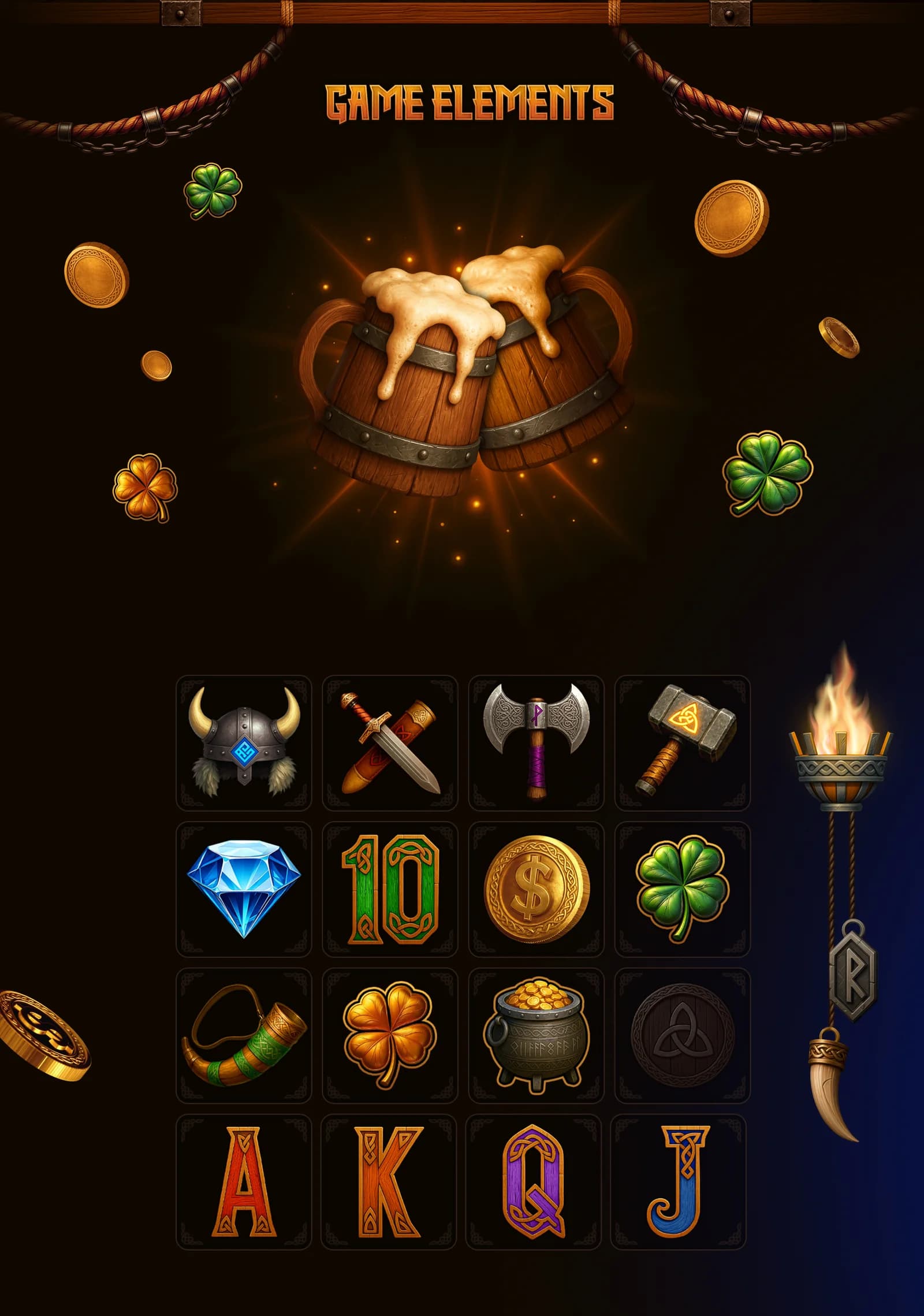 Vikings Wild Feast – Slot Game Art, UI & Animation — section 3