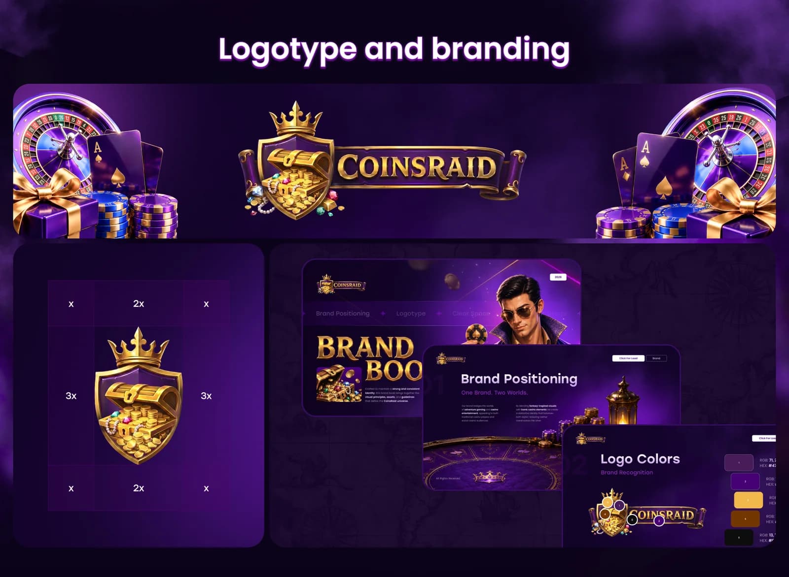 CoinsRaid – Social Casino Platform, UX/UI & Promo — section 3