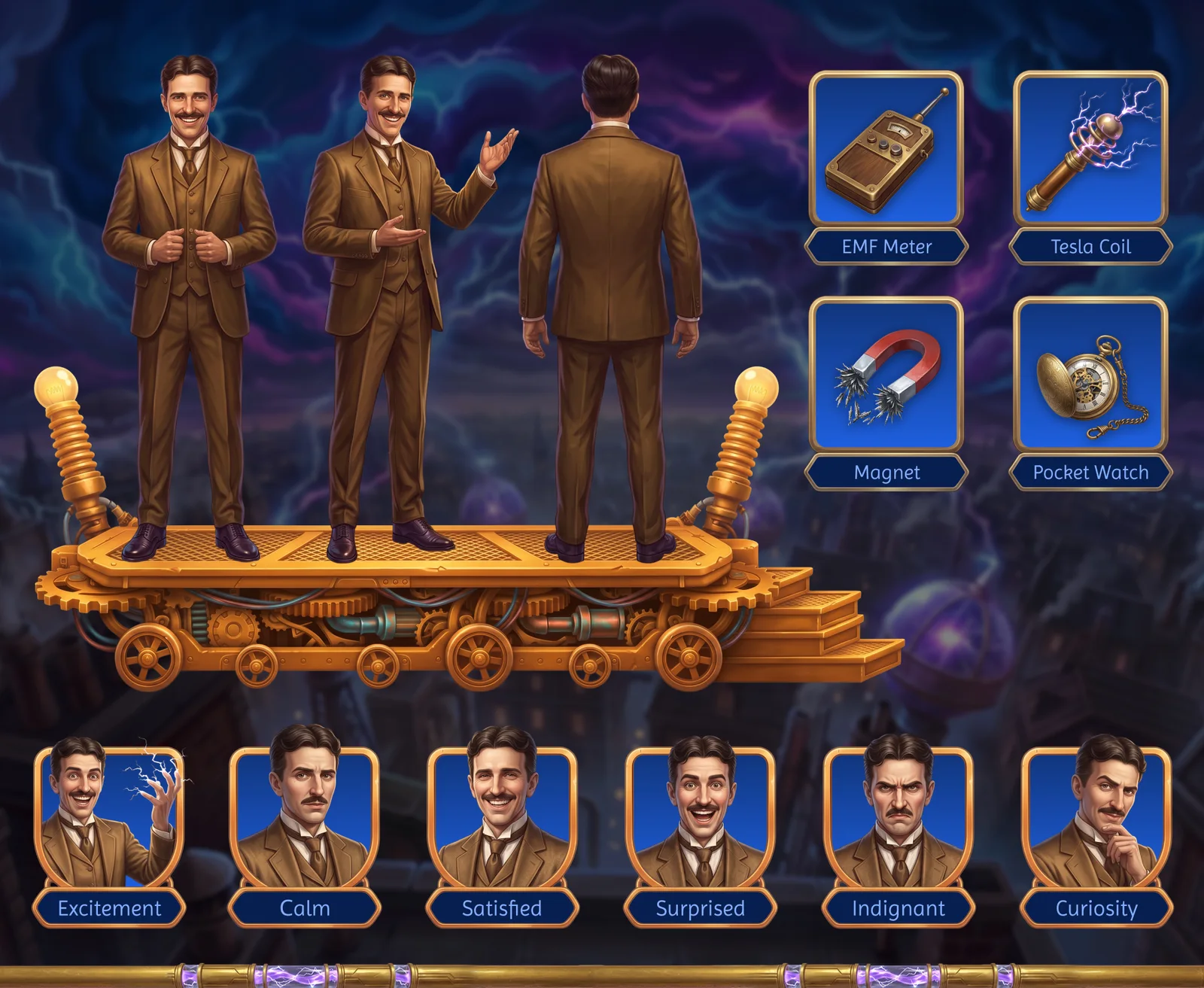 Tesla’s Power Tower – Slot Game Art, Symbols & UI — section 4