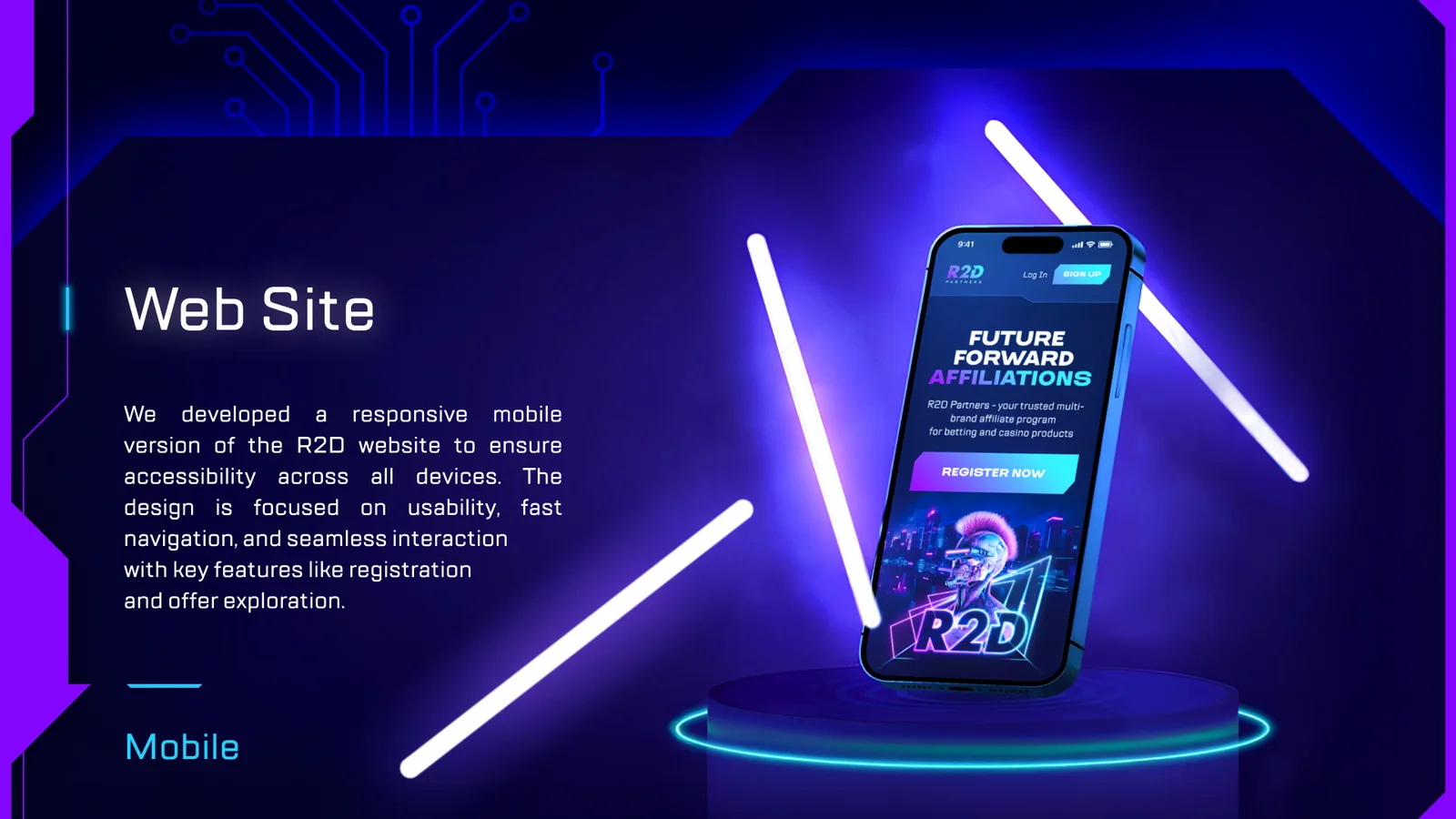 R2D Partners – Cyberpunk Identity, Website & Merch — section 5