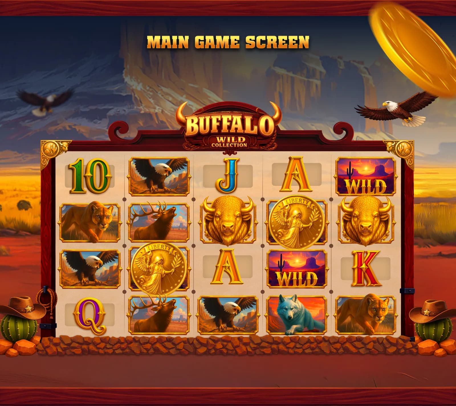 Buffalo Wild Collection – Slot Game Art, Symbols & UI — section 5