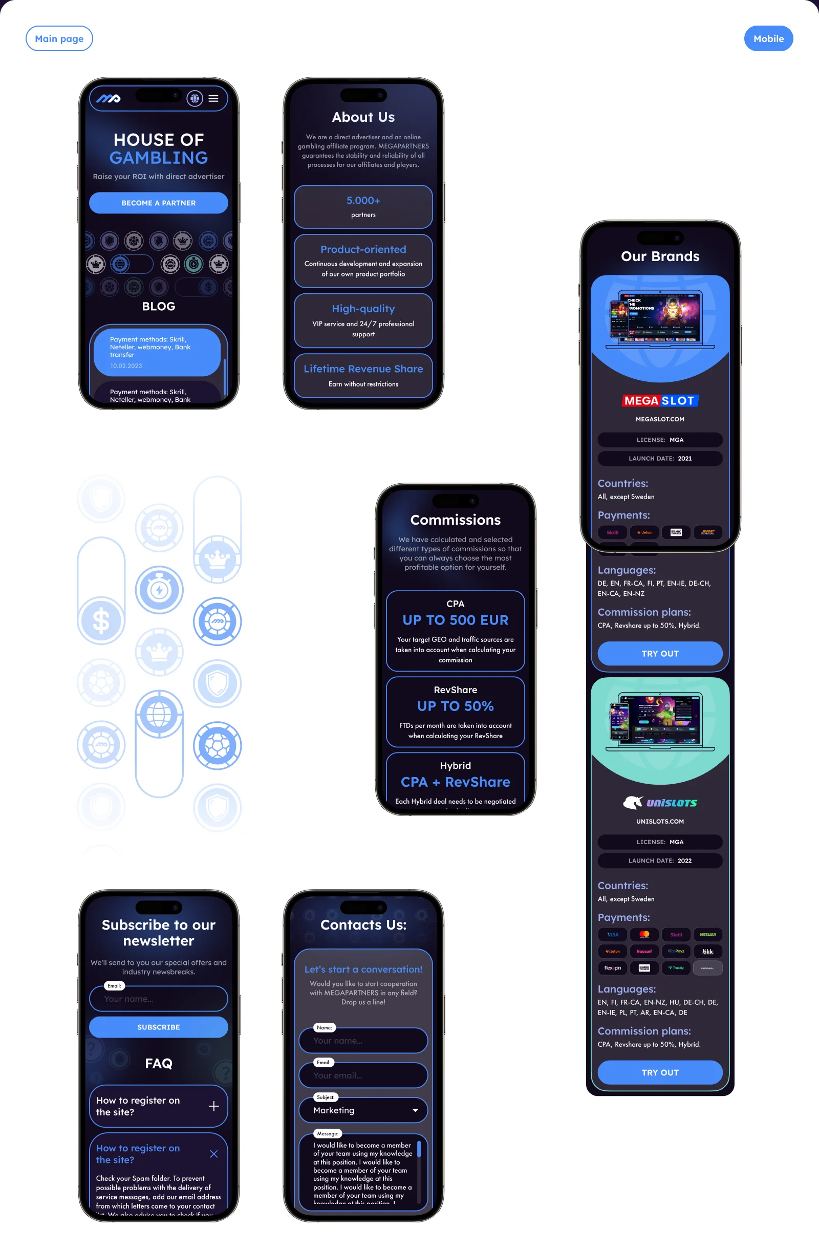 MegaPartners – Affiliate Program Branding & Website — section 5