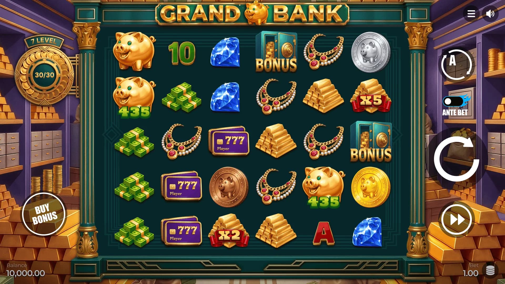 Grand Bank – Slot Game Design — section 5