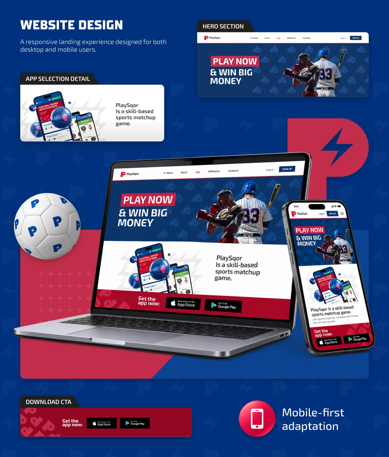 PlaySqor – Sports Brand Identity, Website & Promo — section 6
