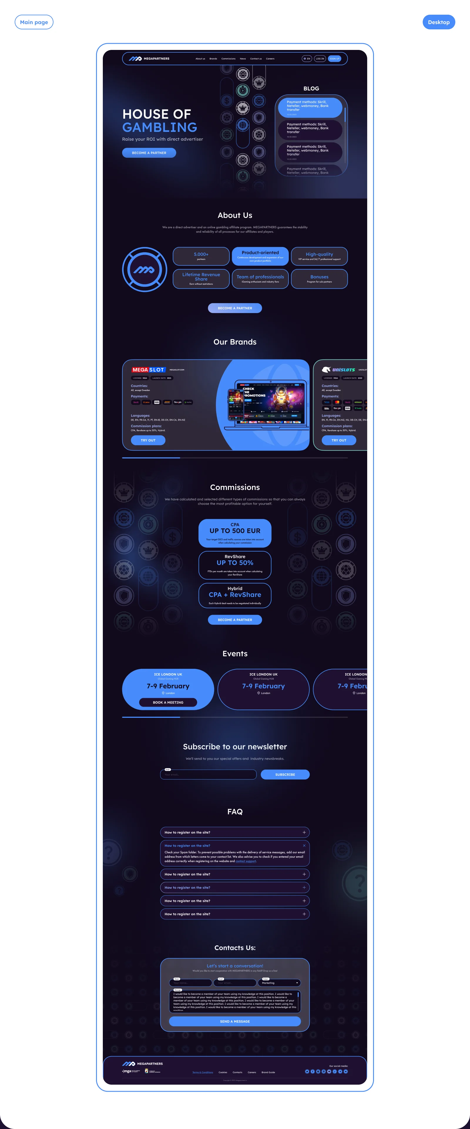 MegaPartners – Affiliate Program Branding & Website — section 6
