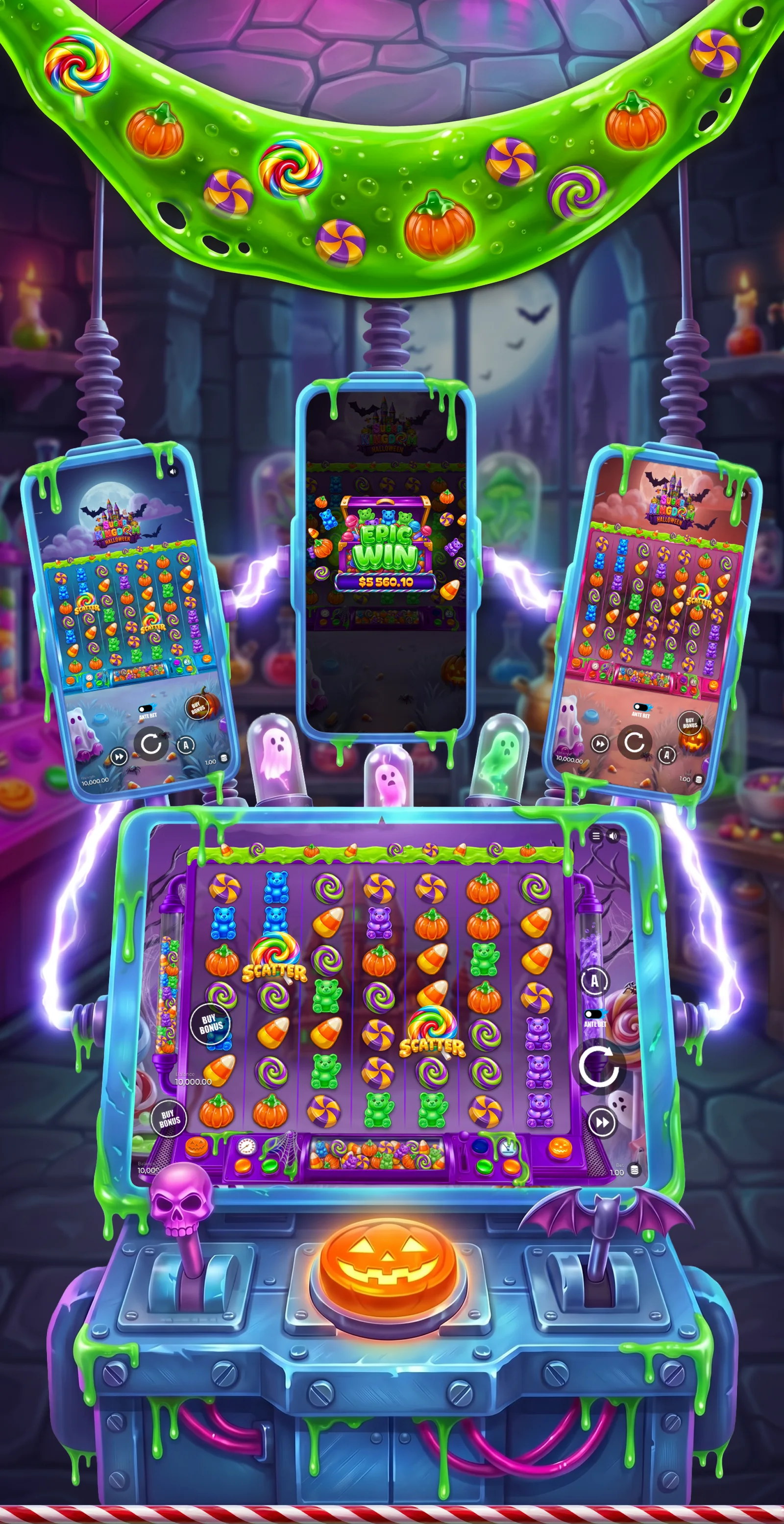Sugar Kingdom Halloween – Slot Game Art, Symbols & UI — section 6