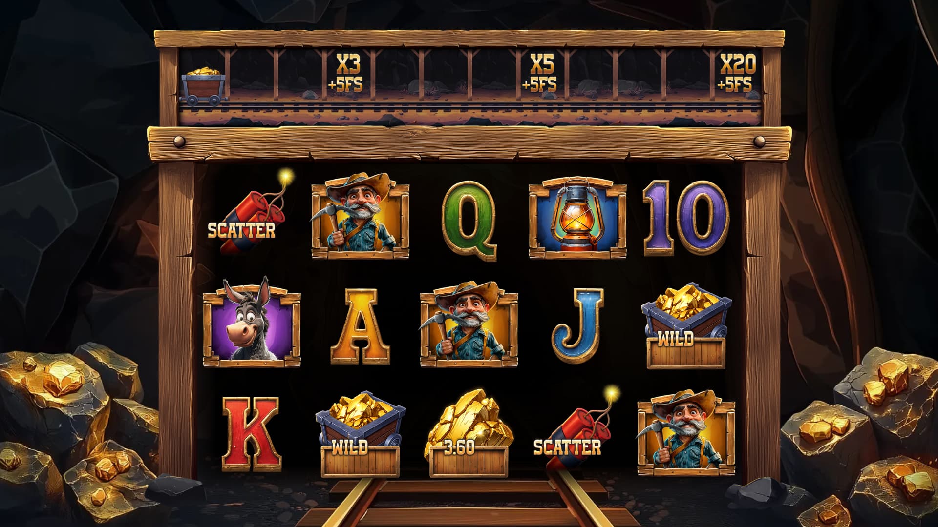 Slot Wild Gold Mine – Slot Game Concept, Graphics & Animation — section 7