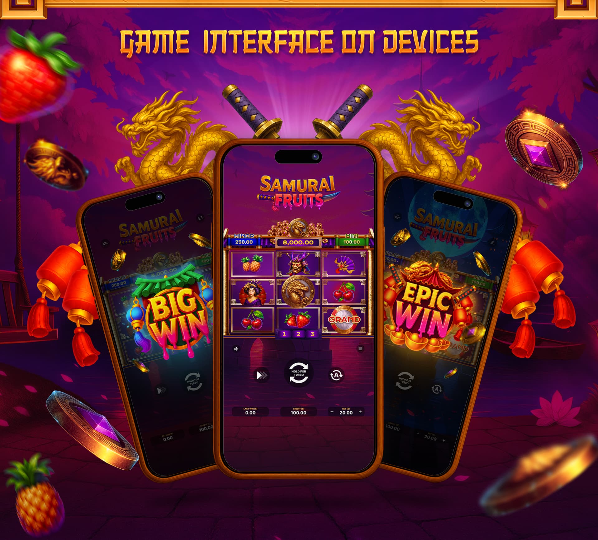 Samurai Fruits – Slot Game Design — section 7