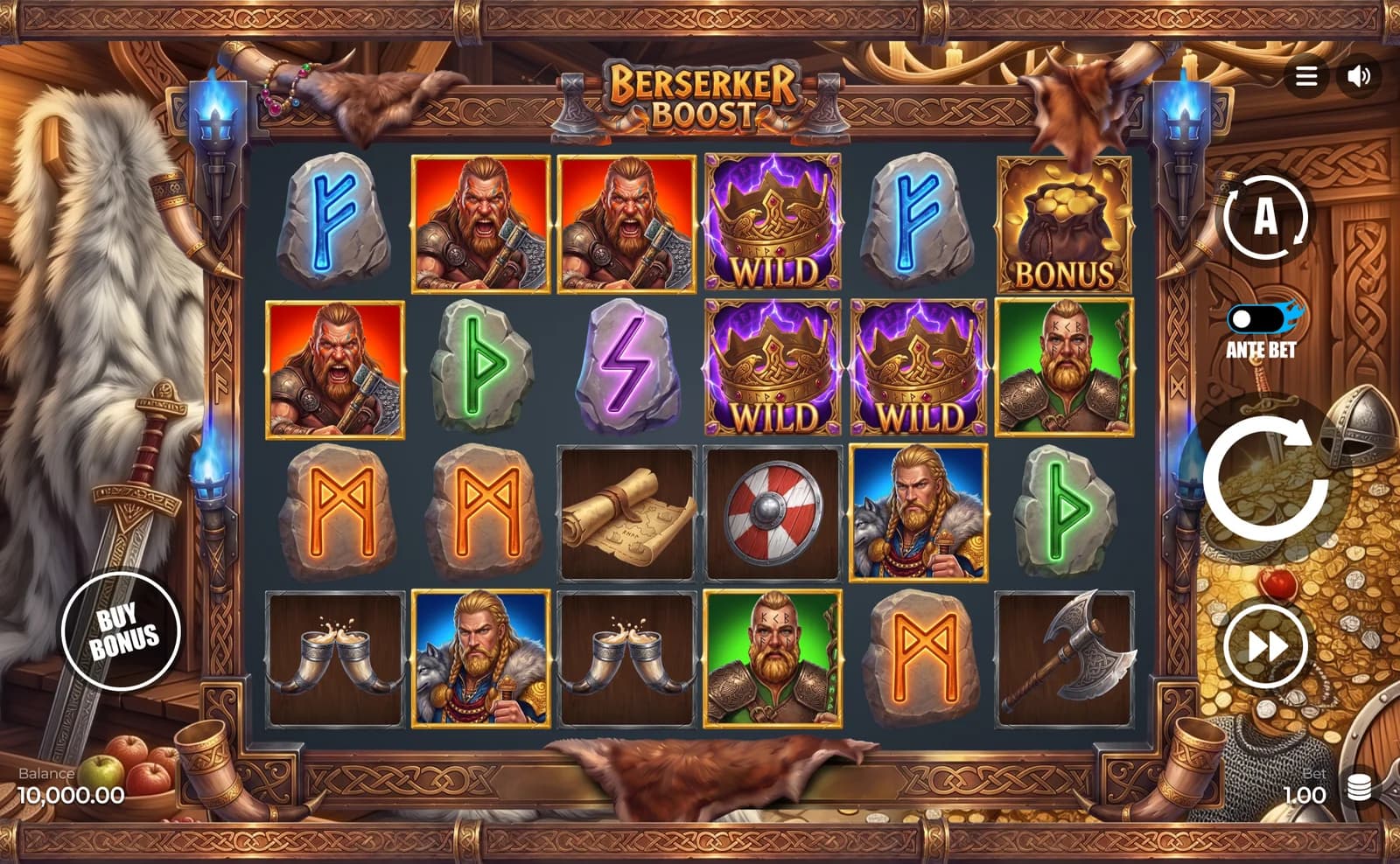 Berserker Boost – Slot Game Art, Characters & UI — section 8