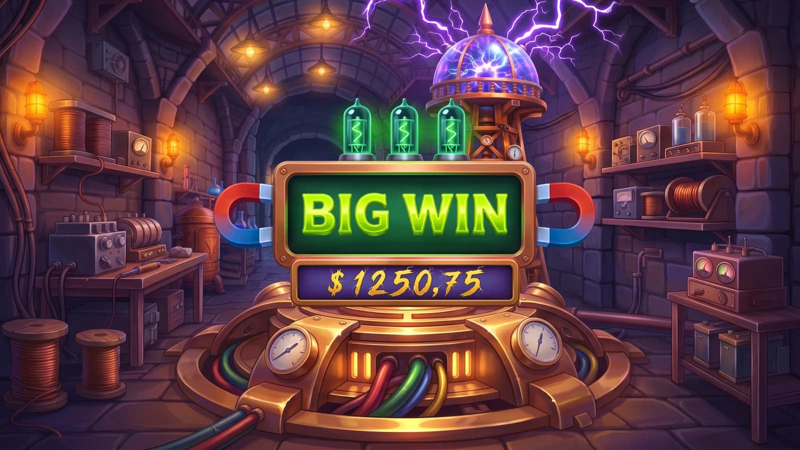 Tesla’s Power Tower – Slot Game Art, Symbols & UI — section 8