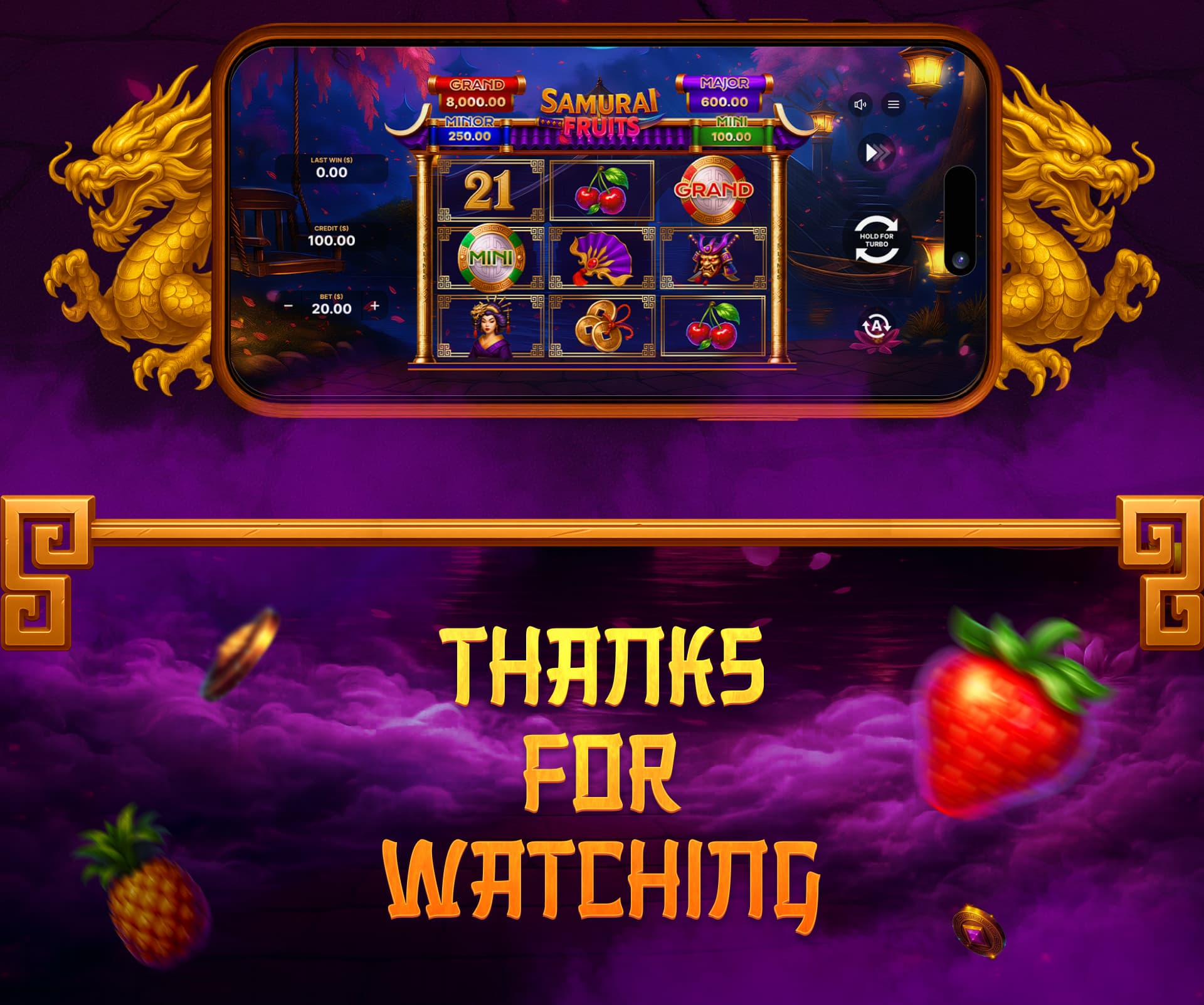 Samurai Fruits – Slot Game Design — section 8