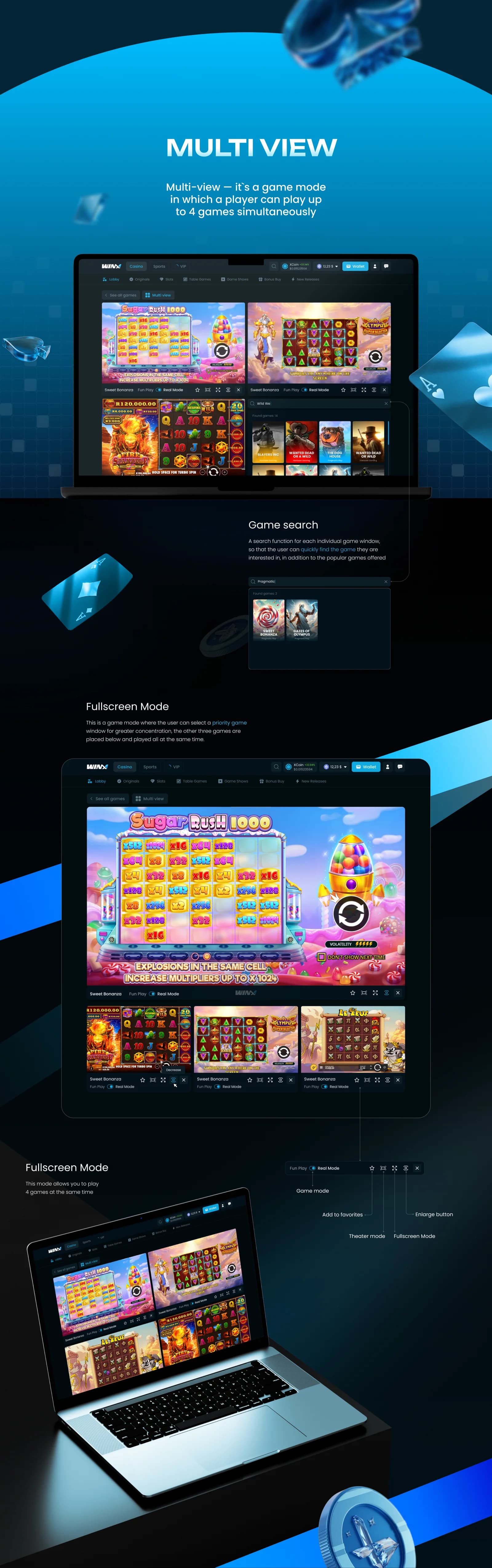 Winx – iGaming Platform UI/UX — section 8