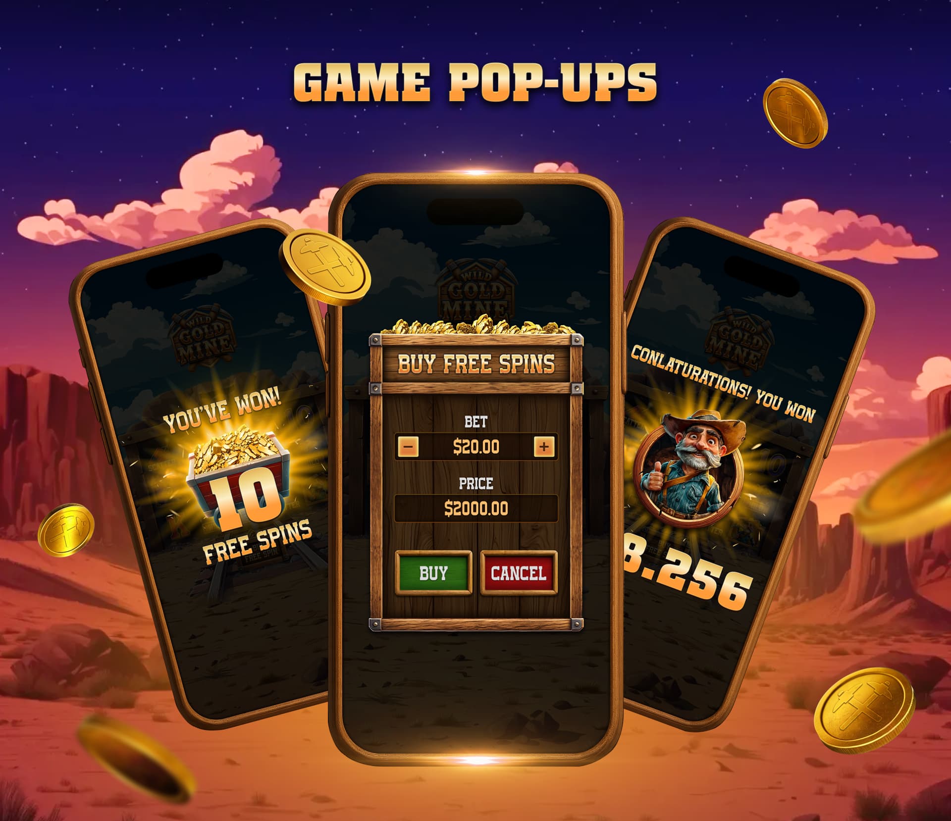 Slot Wild Gold Mine – Slot Game Concept, Graphics & Animation — section 10