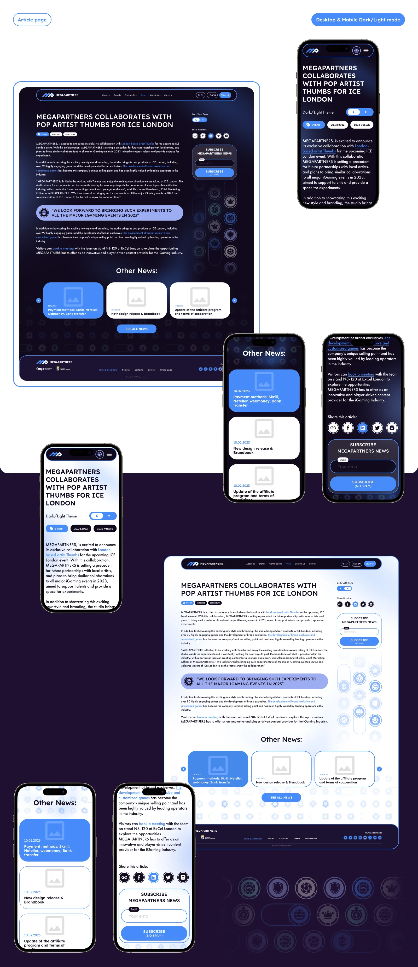 MegaPartners – Affiliate Program Branding & Website — section 13