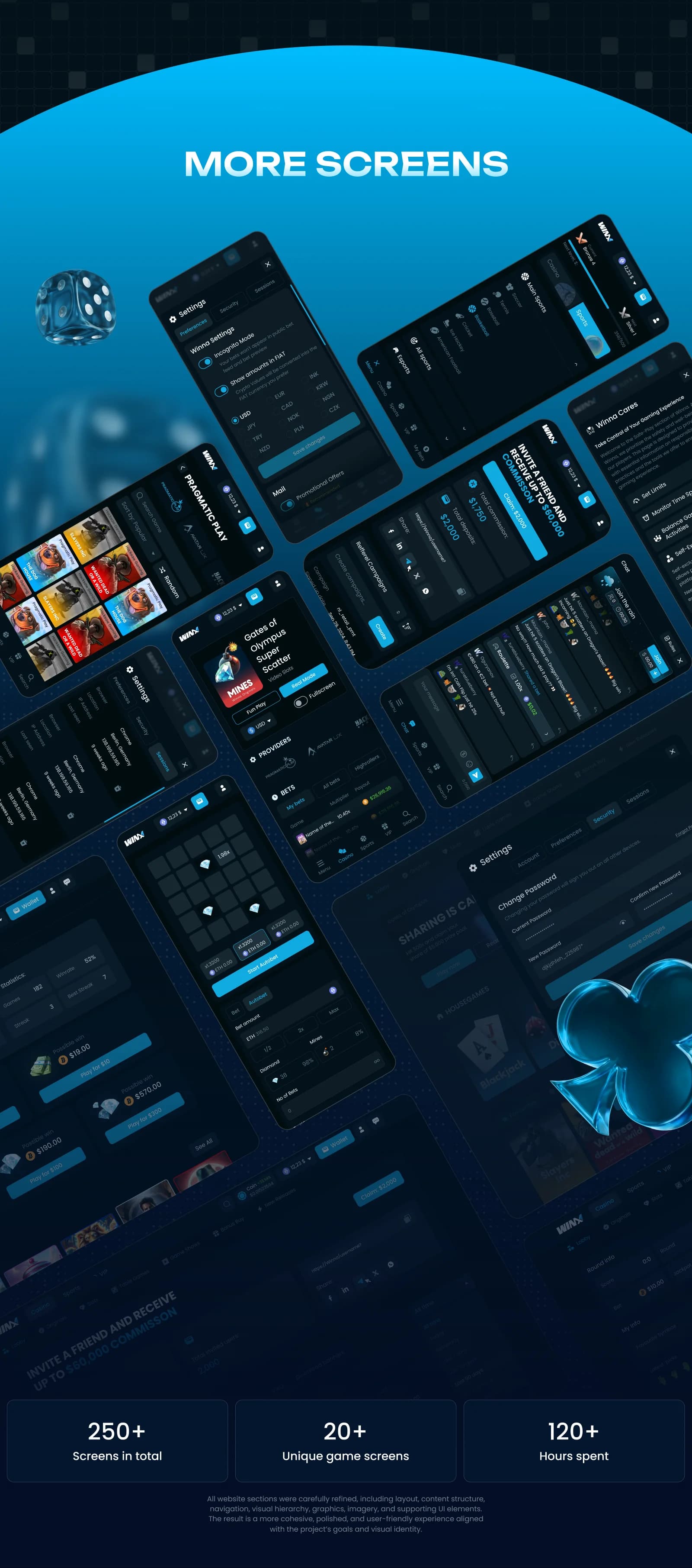 Winx – iGaming Platform UI/UX — section 16