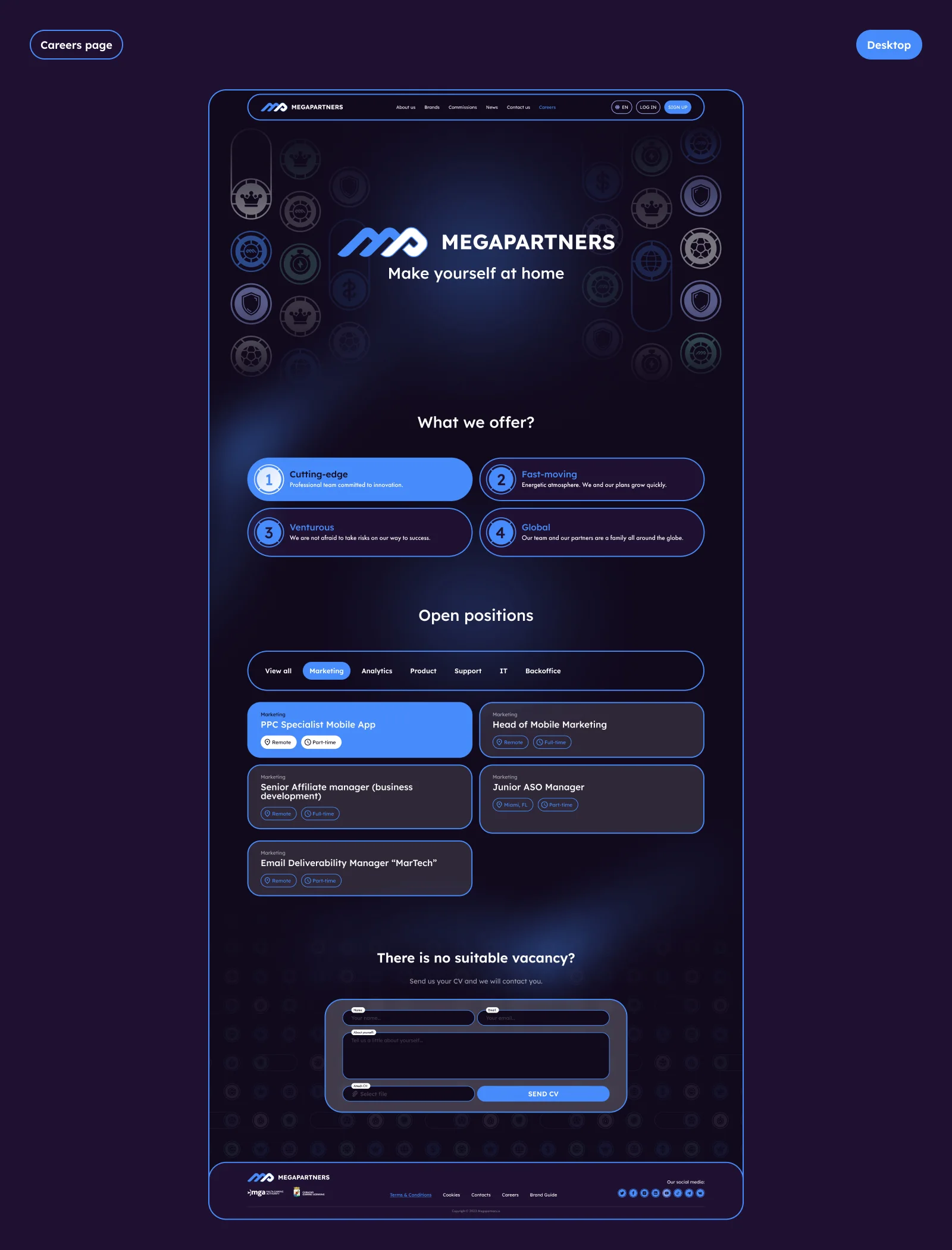 MegaPartners – Affiliate Program Branding & Website — section 18