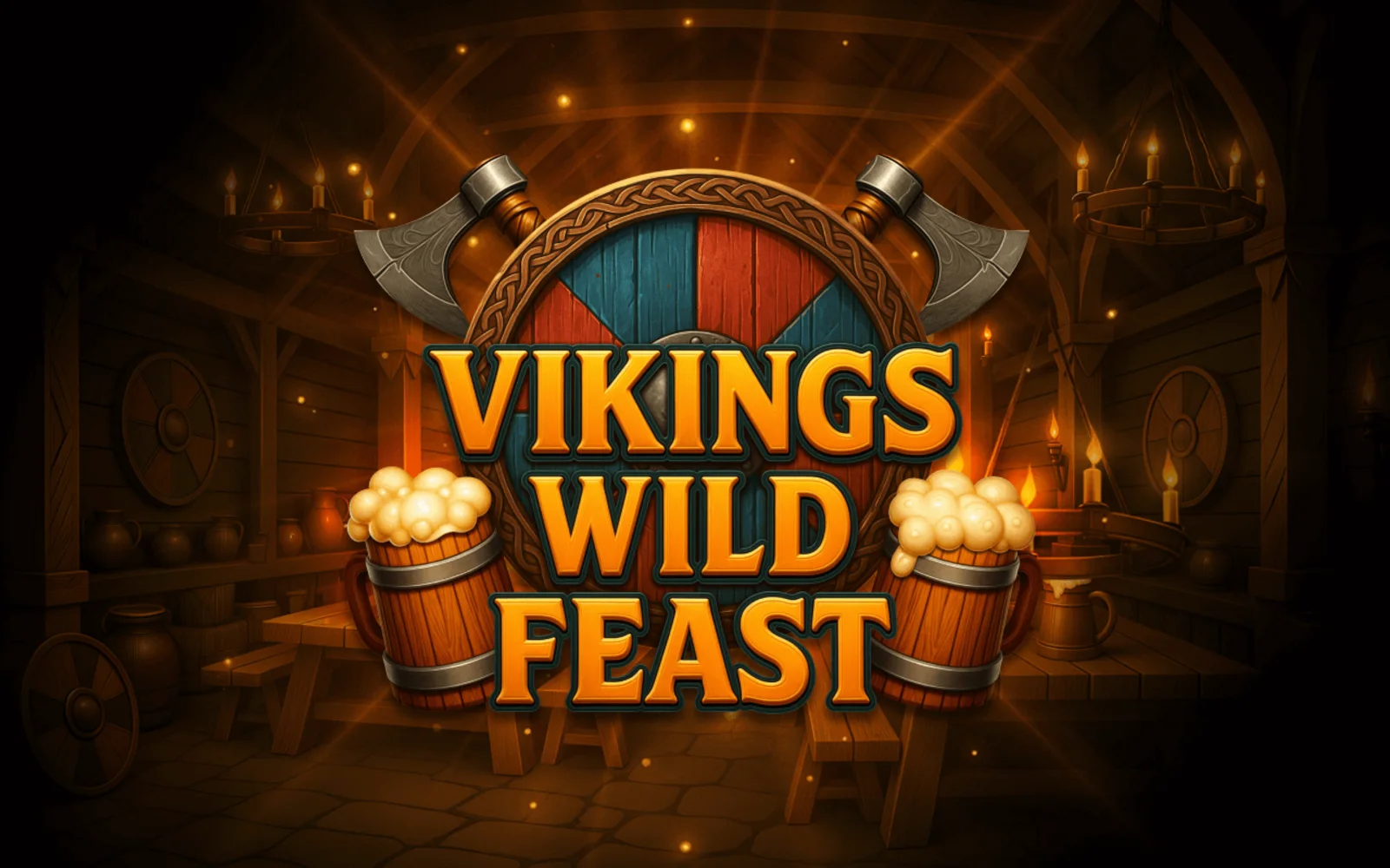 Vikings Wild Feast – Slot Game Art, UI & Animation