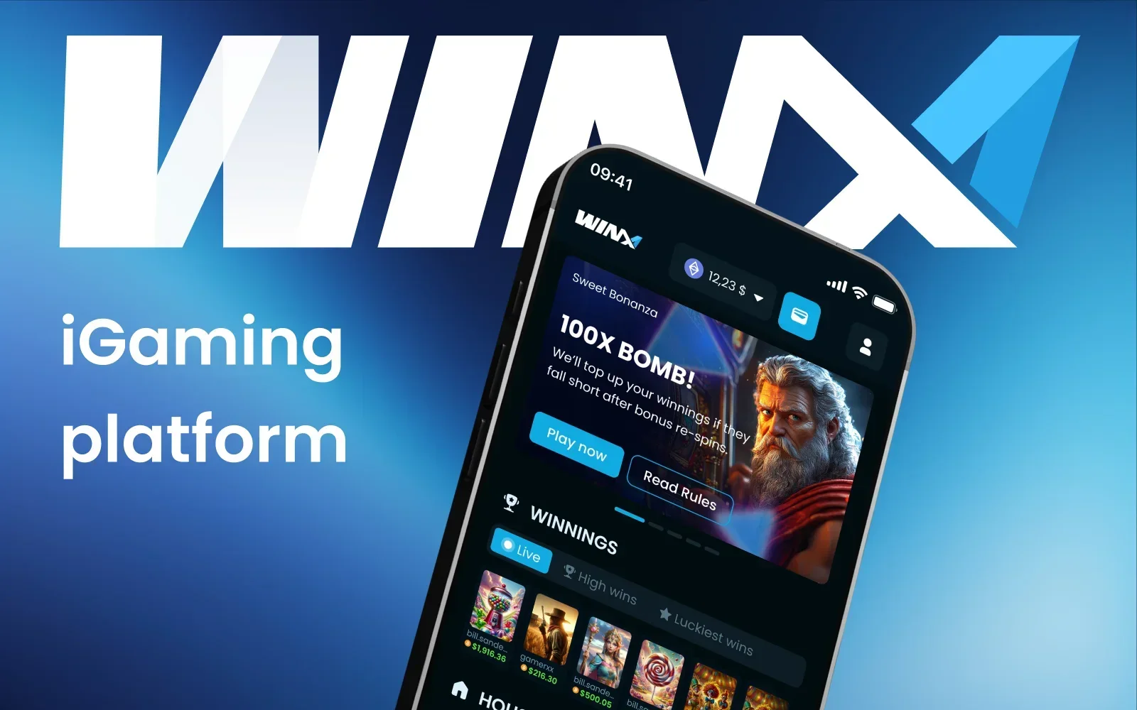 Winx – iGaming Platform UI/UX