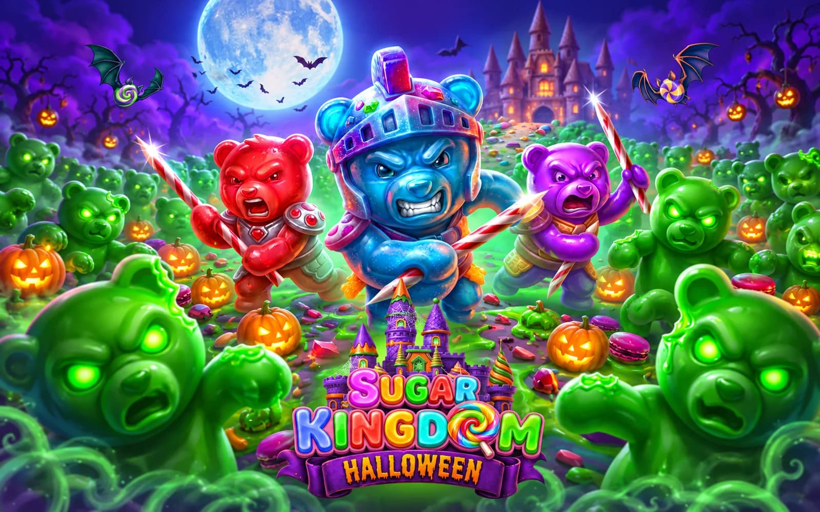 Sugar Kingdom Halloween – Slot Game Art, Symbols & UI