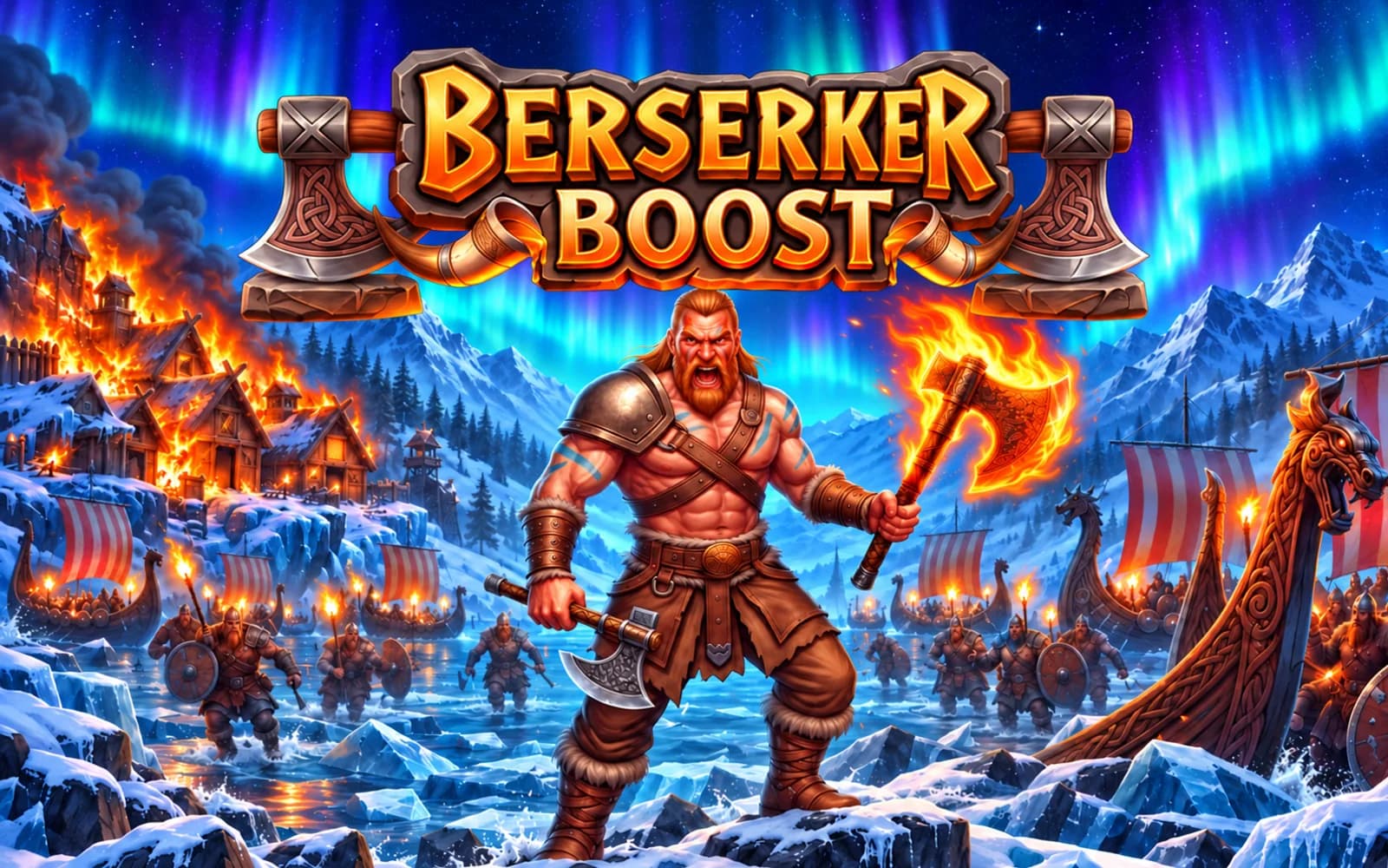 Berserker Boost – Slot Game Art, Characters & UI