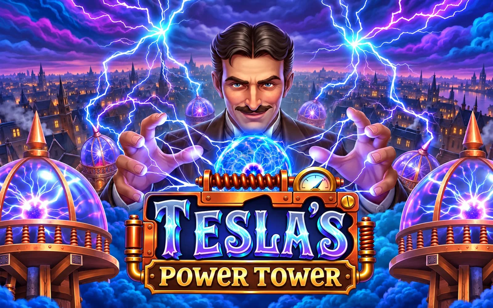Tesla’s Power Tower – Slot Game Art, Symbols & UI