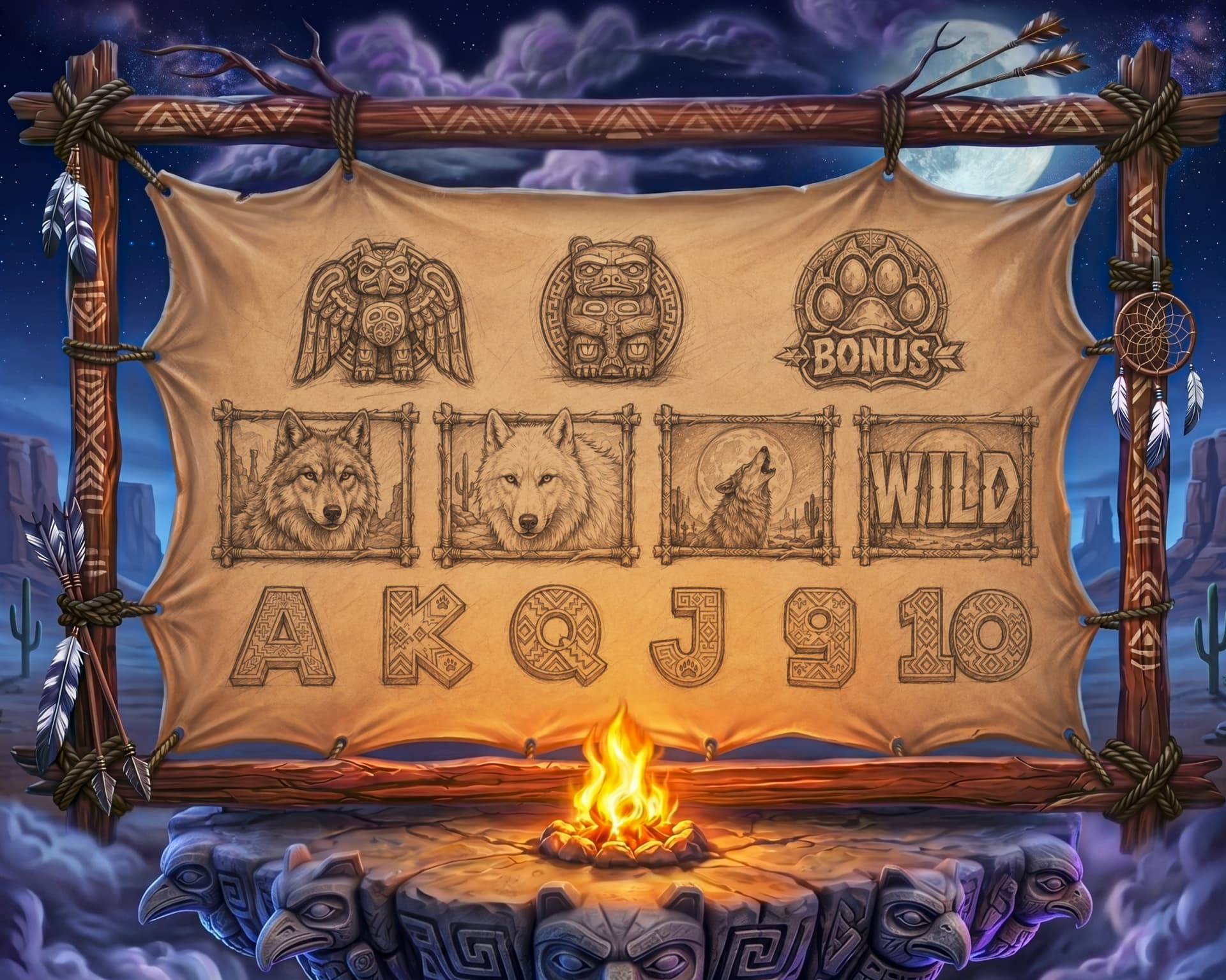 Wolf's Moon – Slot Game Design — section 2